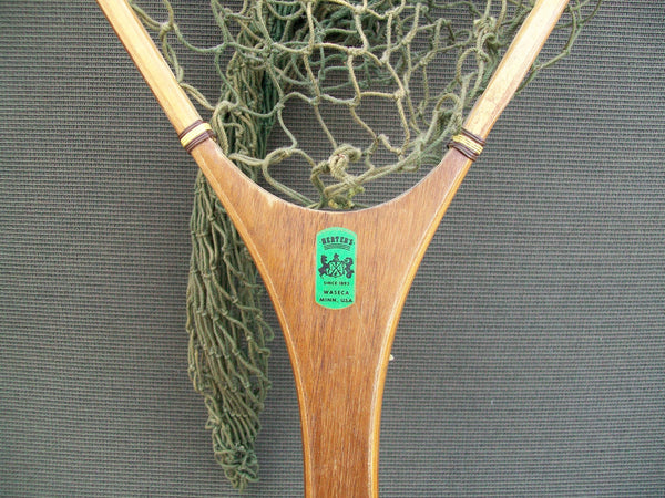 Vintage Herters Wooden Landing Net  Wooden fishing net Minnesota - Muddy  Water Decoys