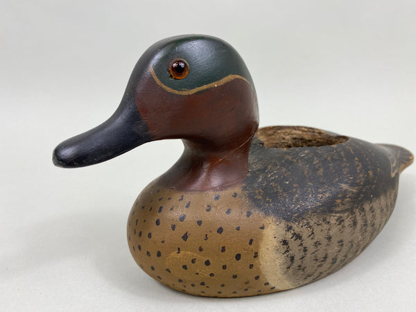 Wildfowler Green Wing Teal Plant or Card Holder, Circa 1940's (#4354)