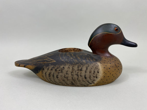 Wildfowler Green Wing Teal Plant or Card Holder, Circa 1940's (#4354)