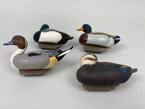 4 Jett Brunet Ducks Unlimited Miniature Ducks (#7553)
