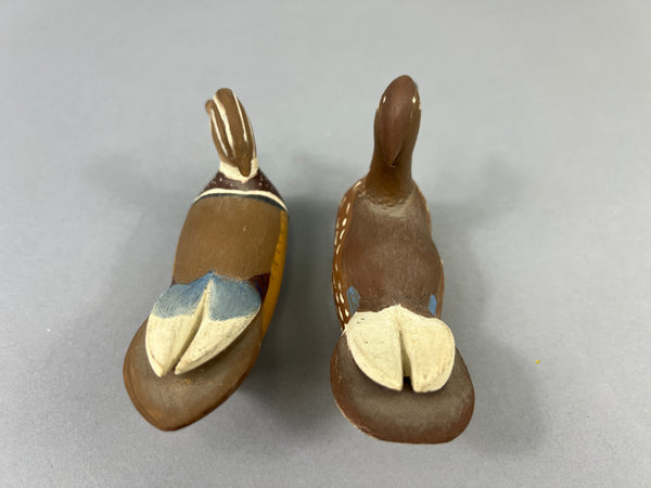 Unknown Pair of Miniature Wood Ducks (#3872)