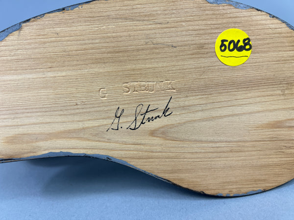 George Strunk Pair of Mini Mallards on Carved Wood (#5068)