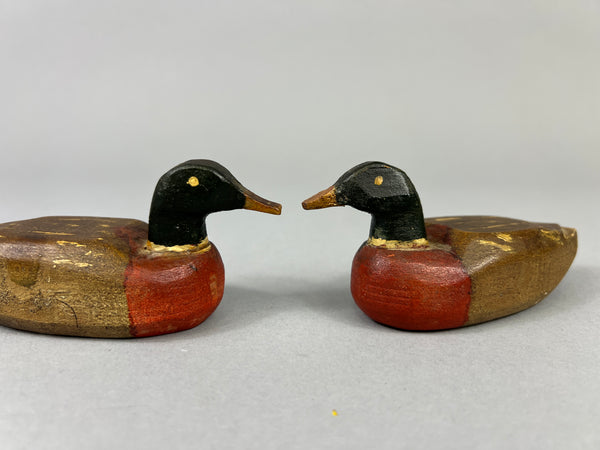 2 Folky Midwest Mini Mallard Drakes (#4874)