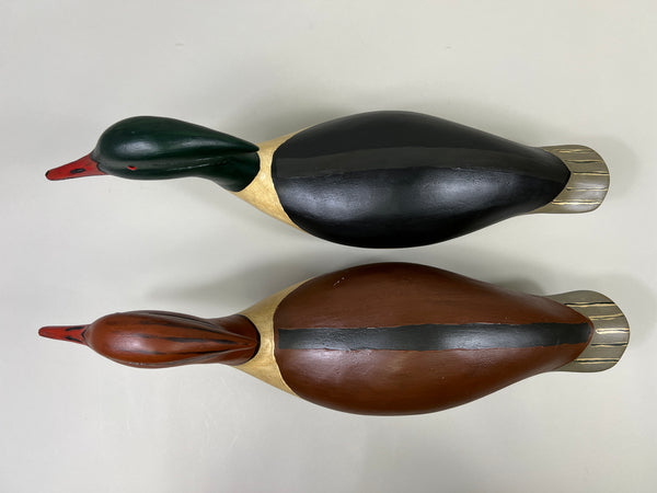 Pair of Swimming Common Mergansers (#5300)