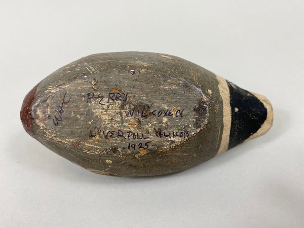 Perry Wilcoxen Miniature Mallard Drake, Circa 1920's, All Original (#1940)