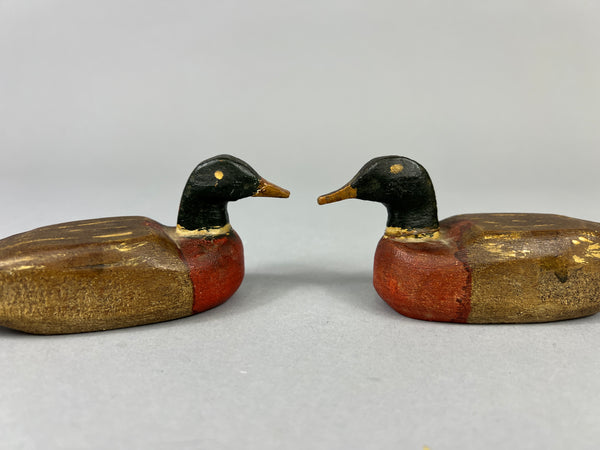2 Folky Midwest Mini Mallard Drakes (#4874)
