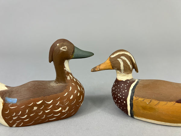 Unknown Pair of Miniature Wood Ducks (#3872)