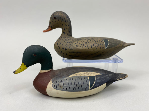 Quarter Size Pair Wilfred Bush Mallards (#2130)