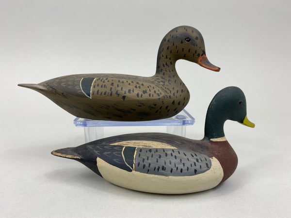 Quarter Size Pair Wilfred Bush Mallards (#2130)