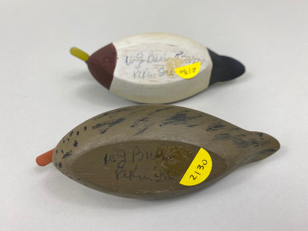 Quarter Size Pair Wilfred Bush Mallards (#2130)