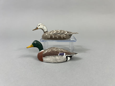 Doug Moore Miniature Mallards, Pair (#2545)