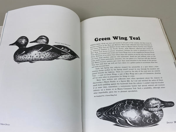 2 Factory Decoy Books- Mason Decoys; and Factory Decoys of Mason, Stevens, Dodge, and Peterson