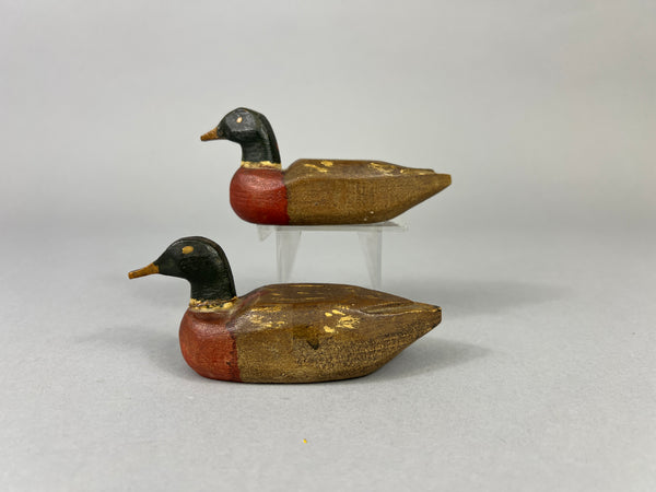 2 Folky Midwest Mini Mallard Drakes (#4874)