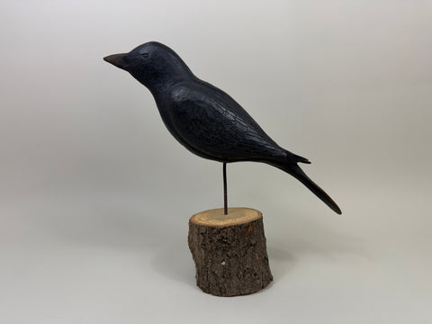 Raymond Shumaker Carved Crow (#380)
