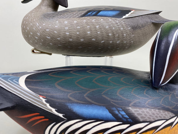 Frederick "Rick" Brown Pair Wood Ducks Full Size (#3829)