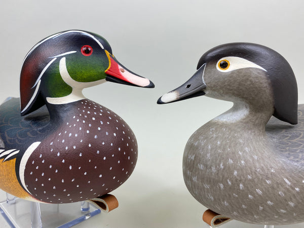 Frederick "Rick" Brown Pair Wood Ducks Full Size (#3829)