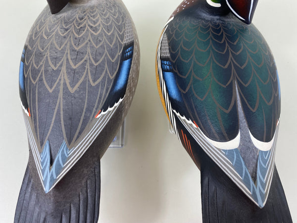 Frederick "Rick" Brown Pair Wood Ducks Full Size (#3829)