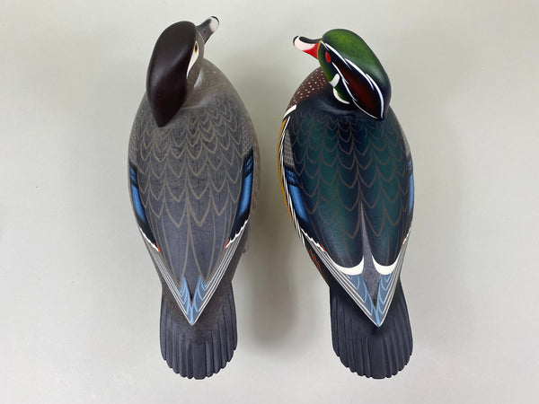 Frederick "Rick" Brown Pair Wood Ducks Full Size (#3829)