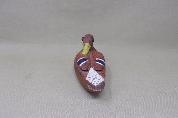 Miniature Folky Preening Mallard Hen (#4751)