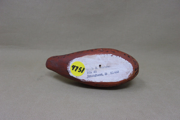 Miniature Folky Preening Mallard Hen (#4751)