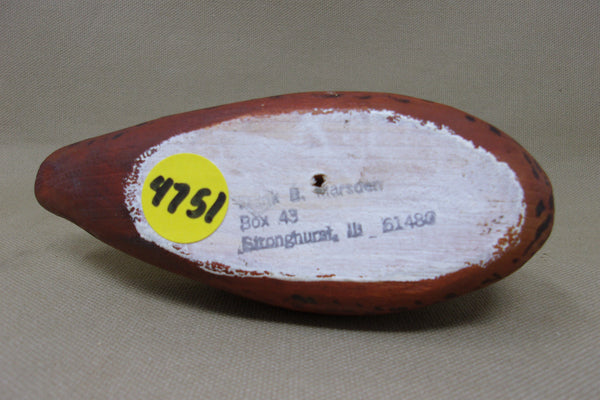 Miniature Folky Preening Mallard Hen (#4751)