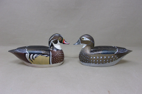 Ron Chiado Pair Miniature Wood Ducks (#4769)