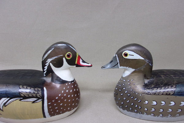 Ron Chiado Pair Miniature Wood Ducks (#4769)