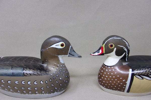 Ron Chiado Pair Miniature Wood Ducks (#4769)