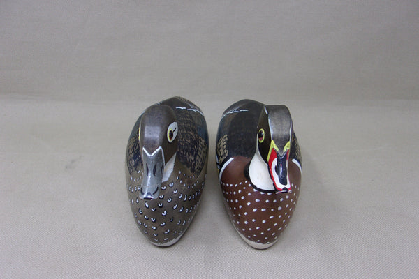 Ron Chiado Pair Miniature Wood Ducks (#4769)