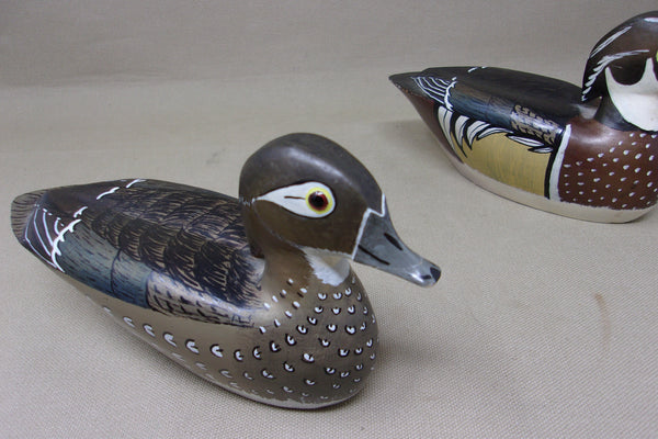Ron Chiado Pair Miniature Wood Ducks (#4769)
