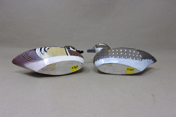 Ron Chiado Pair Miniature Wood Ducks (#4769)