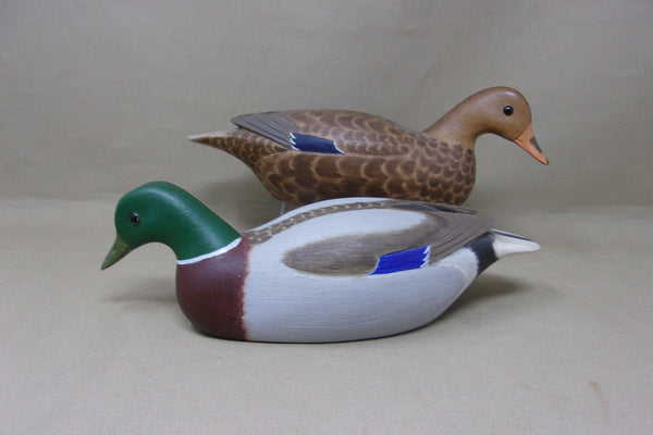 Fred Destri Third Size Mallards, Pair (#4805)