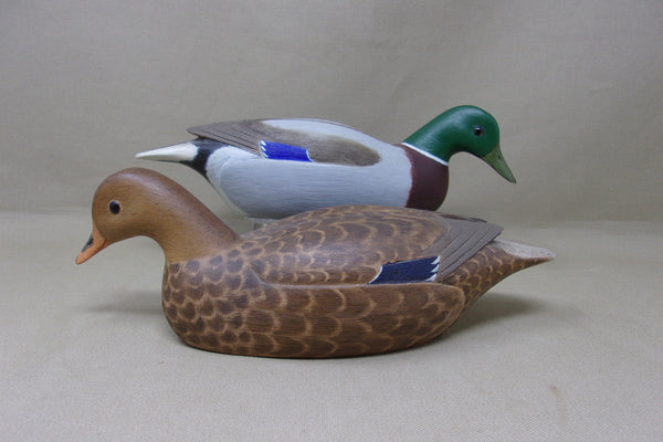 Fred Destri Third Size Mallards, Pair (#4805)