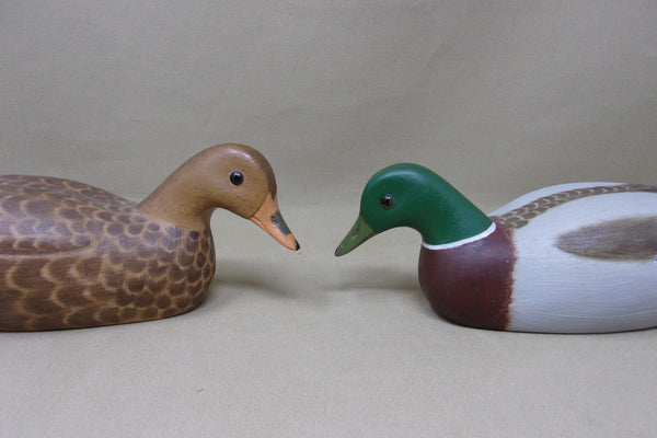 Fred Destri Third Size Mallards, Pair (#4805)