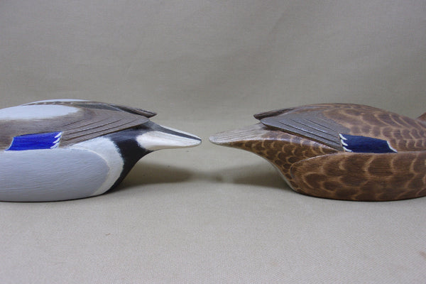 Fred Destri Third Size Mallards, Pair (#4805)