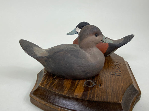 Pair of Miniature Ruddy Ducks (#5795)