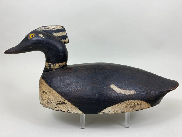 Pair of Hooded Mergansers, St. Clair Flats, Circa 1920's (#5837)