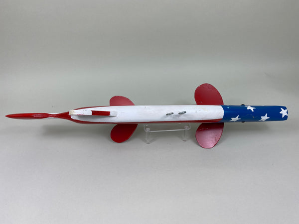 Large Fish Spearing Decoy with Patriotic Paint (#5974)