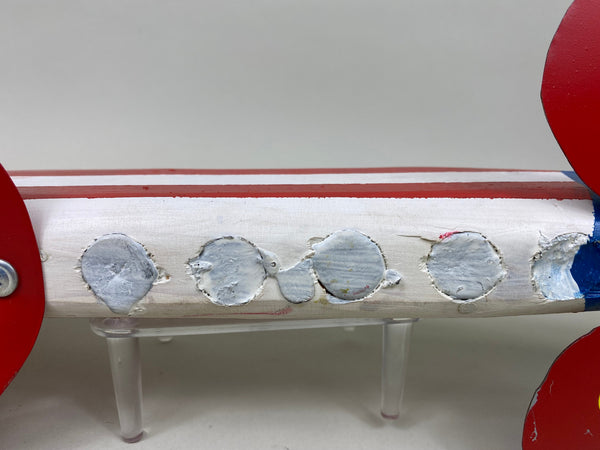 Large Fish Spearing Decoy with Patriotic Paint (#5974)