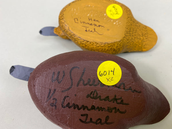 Half Size Cinnamon Teal Pair by Wendell Sheerman (#6014)