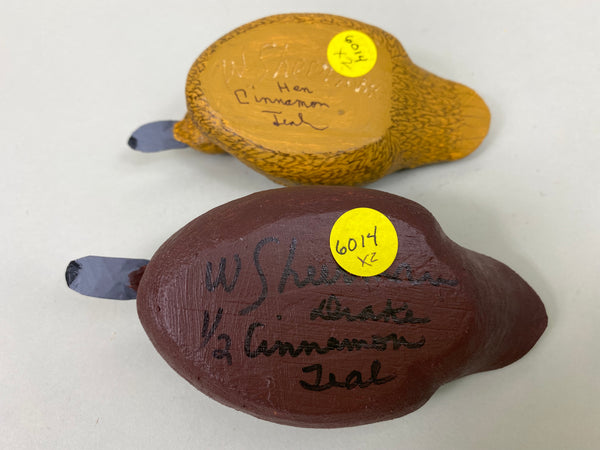 Half Size Cinnamon Teal Pair by Wendell Sheerman (#6014)