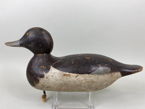 Mason Glass Eyes Redhead Hen, Original Paint, Circa 1920's (#6379)