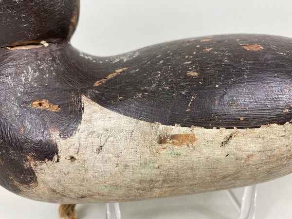 Mason Glass Eyes Redhead Hen, Original Paint, Circa 1920's (#6379)