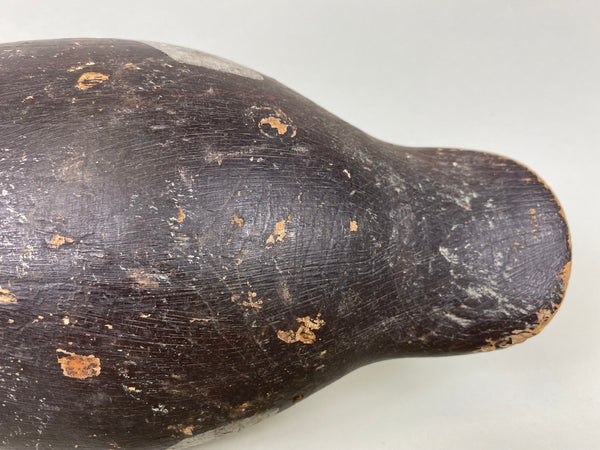 Mason Glass Eyes Redhead Hen, Original Paint, Circa 1920's (#6379)