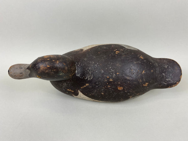 Mason Glass Eyes Redhead Hen, Original Paint, Circa 1920's (#6379)