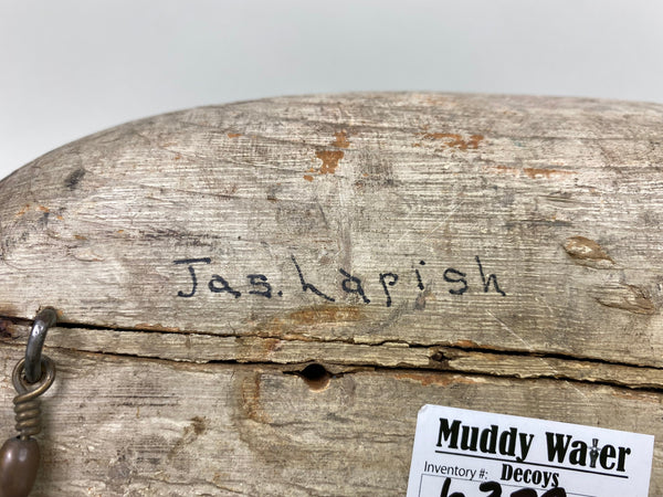 Mason Glass Eyes Redhead Hen, Original Paint, Circa 1920's (#6379)