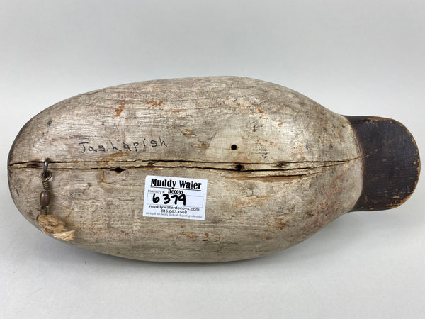 Mason Glass Eyes Redhead Hen, Original Paint, Circa 1920's (#6379)