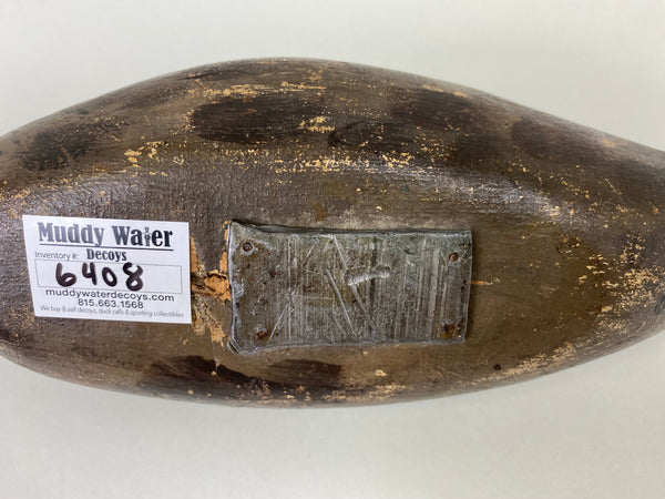 Mason Blue Wing Teal Hen, Circa 1920's (#6408)