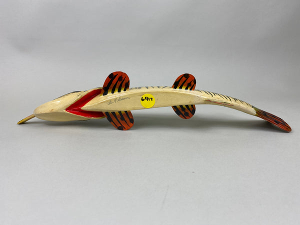 Al Nelson Muskie Eating a Perch Fish Spearing Decoy (#6417)