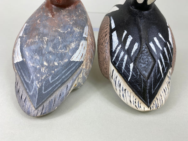 Wendell Sheerman Pair Miniature Hooded Mergansers (#6429)